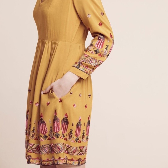 Anthropologie Floreat Raella embroidered dress XS - Picture 3 of 7